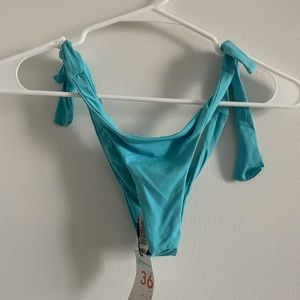 Blue bikini bottom
